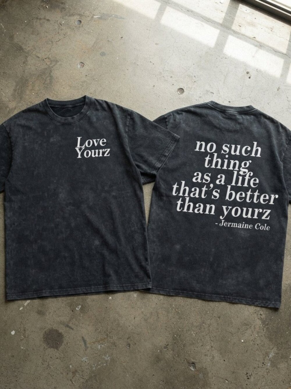 J.Cole Love Yourz Quote Vintage Graphic T-Shirt